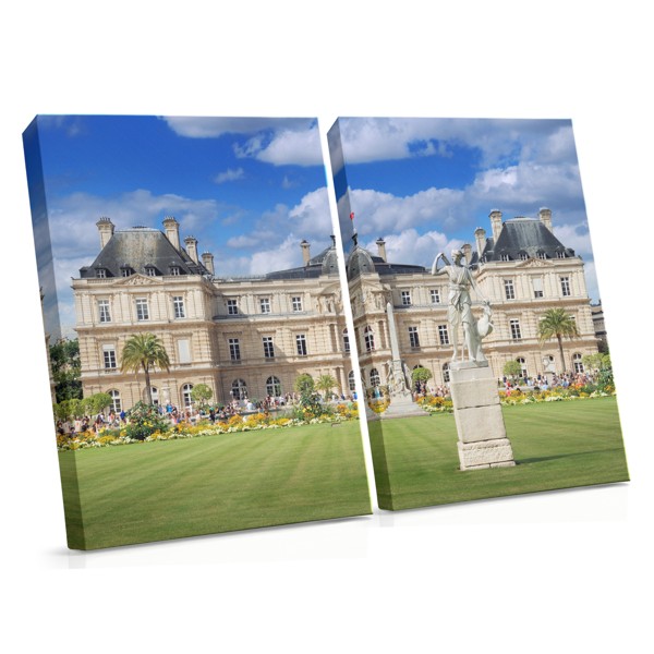 Royal Garden Castle Canvas Print