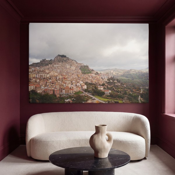 Impression sur Toile Nicosie - Architecture de la Capitale - au mur dans un intérieur