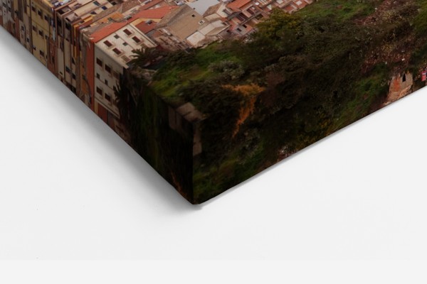 Impression sur Toile Nicosie - Architecture de la Capitale - au mur dans un intérieur