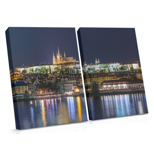 Neon City Lights Canvas Print