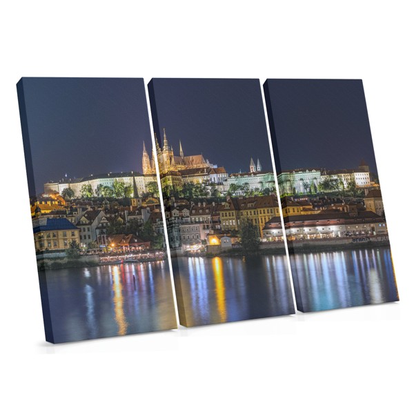 Neon City Lights Canvas Print