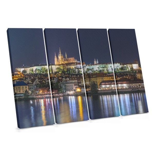 Neon City Lights Canvas Print