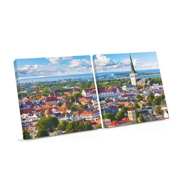 Tallinn Old Town Rooftops Canvas Print