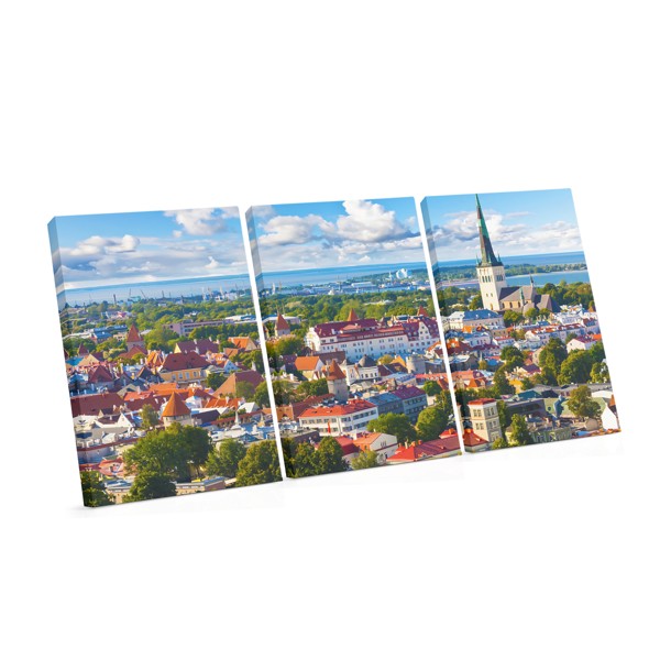 Tallinn Old Town Rooftops Canvas Print