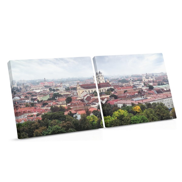 Vilnius Old Town Rooftops Canvas Print