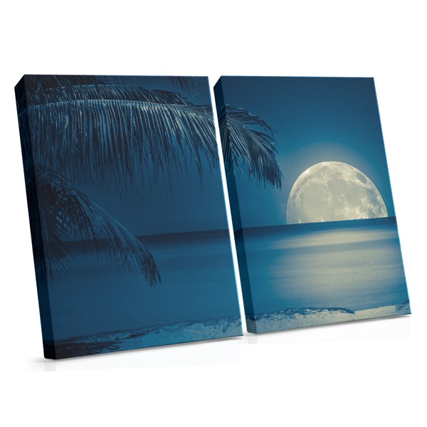 Caribbean Nights Ocean Canvas Print