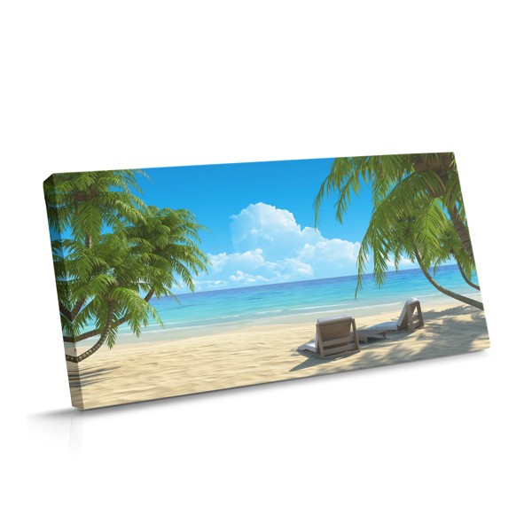 Tropical Paradise Pobrežný krajinný plátno
