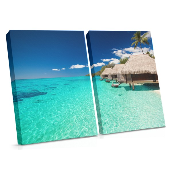 Island Dreams Canvas Print - Coastal Bay Scene