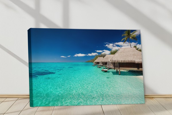 Island Dreams Canvas Print - Pobrežná Zátoka - na stene v interiéri