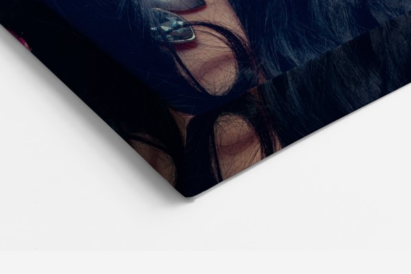 Woman with Flowing Hair Canvas Print - on the wall in a room interior