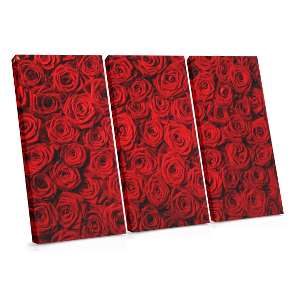 Rosen-Strauß Leinwanddruck - Zartes Rosa Blumenmotiv