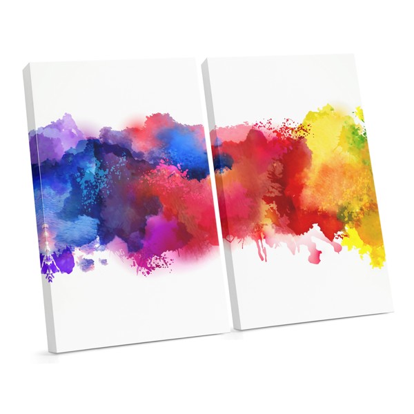 Pastel Smoke Abstract Canvas Print