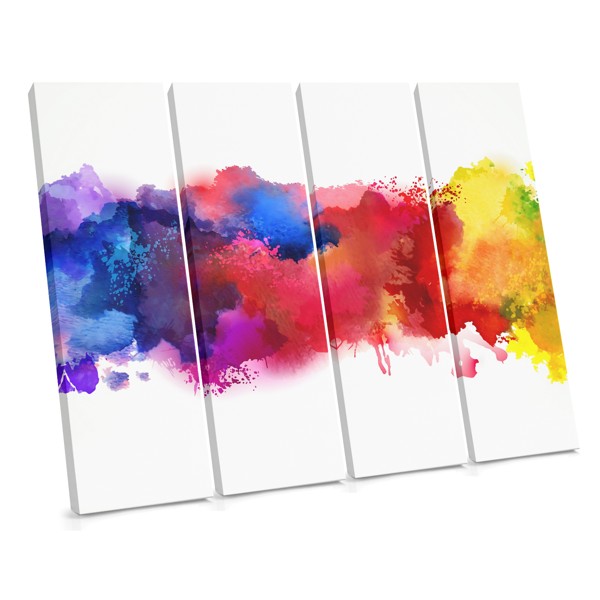 Pastel Suits Abstract Canvas Print