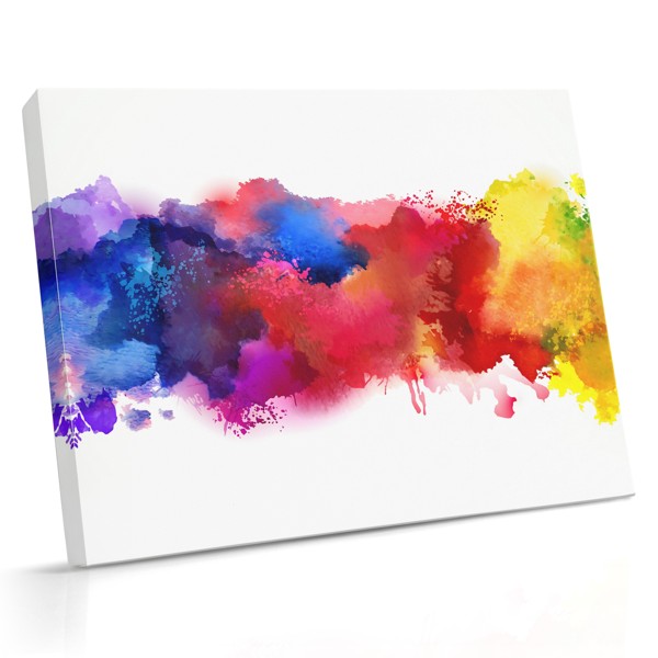 Pastel Smoke Abstract Canvas Print