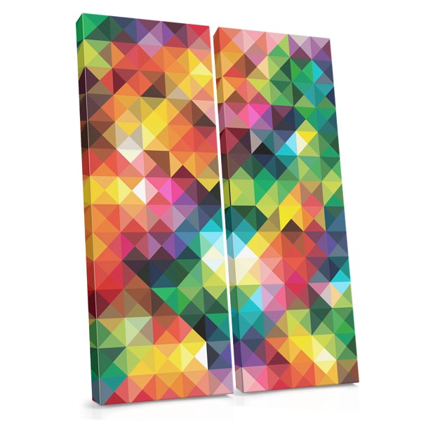 Colorful Mosaic Abstraction Canvas Print