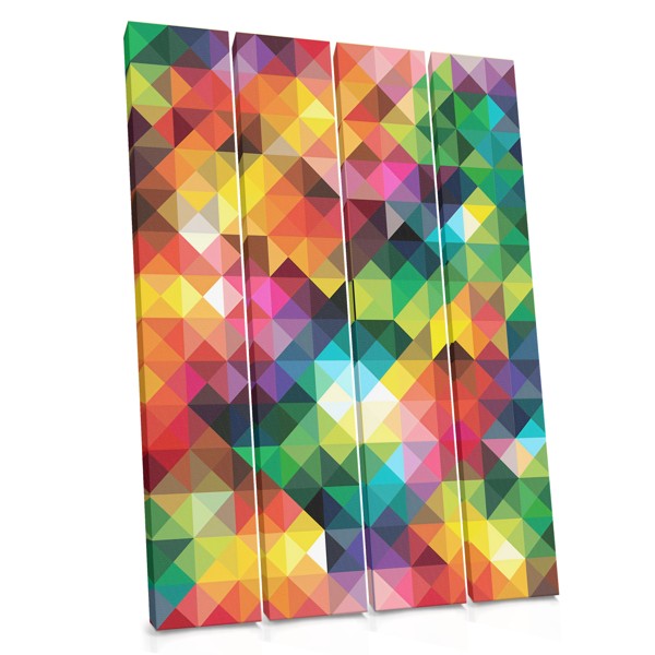 Colorful Mosaic Abstraction Canvas Print