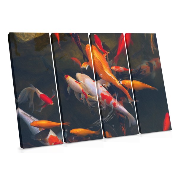 River Dwellers Canvas Print - Underwater Fish Scene
