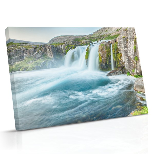 Water Collision Canvas Print - Dynamic Splash Art