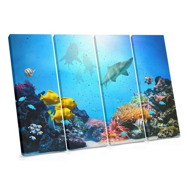 Seafarers Canvas Print - Underwater Fish School