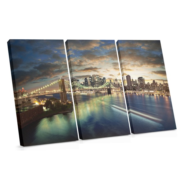 Between the Worlds Abstract Reflection Canvas Print