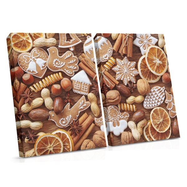 Festive Pastries and Berries Canvas Print