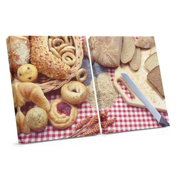 Wheat Ears and Bakery Products Canvas Print