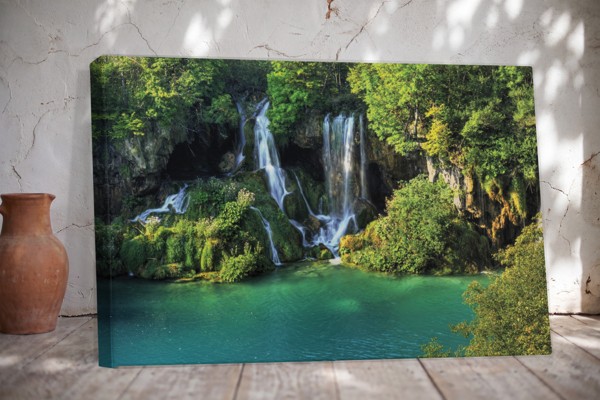Miglas Ūdens Ainava Kanvā Prints - uz sienas telpā