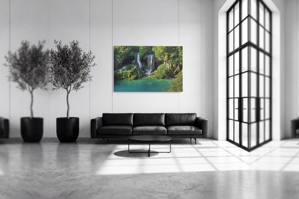 Miglas Ūdens Ainava Kanvā Prints - uz sienas telpā