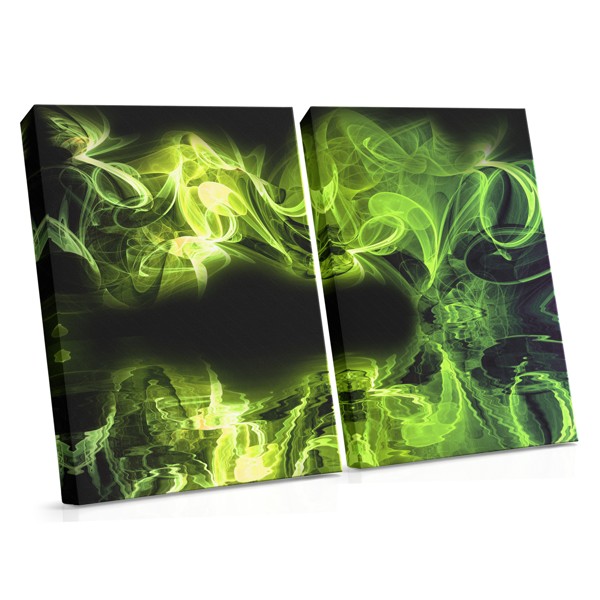 Abstract Smoke Reflection Canvas Print