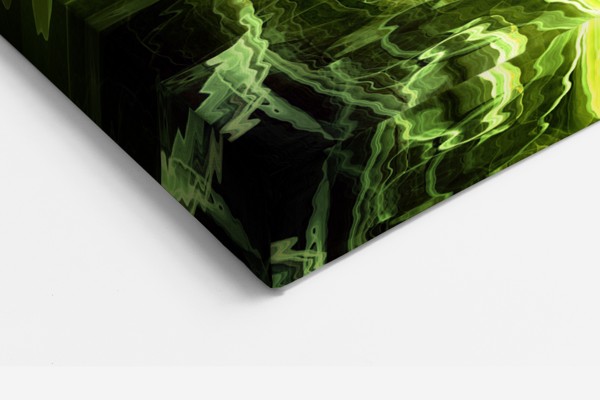 Abstract Smoke Reflection Canvas Print - on the wall in a room interior