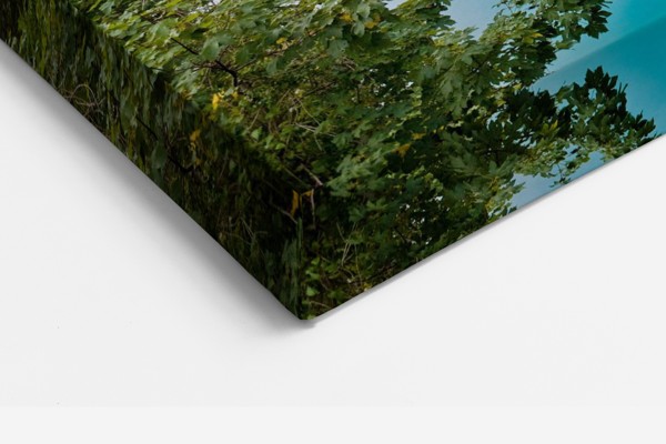 Ezera Klusums Kanvas Prints - Mierīga Ūdens Atspulga - uz sienas telpā