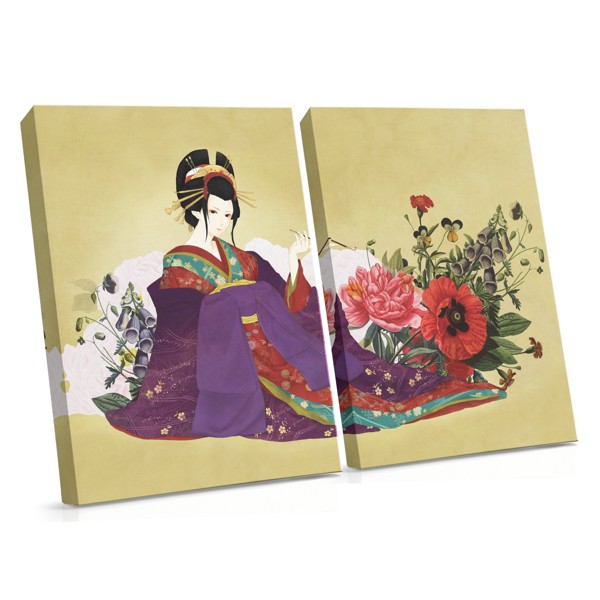Geisha Portrait Canvas Print