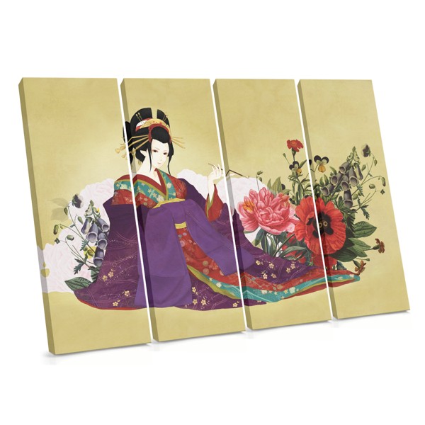 Geisha Portrait Canvas Print