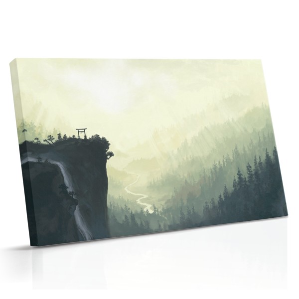 The Abyss Mountain Forest Canvas Print