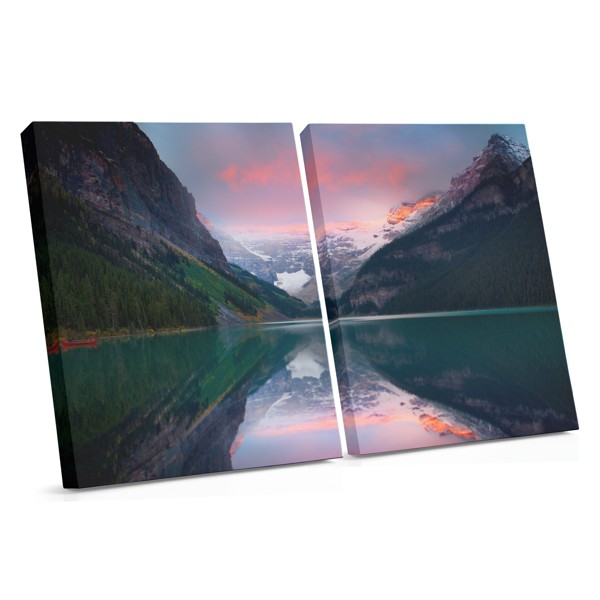 Miglojošā ezera atspulgs - audekla prints