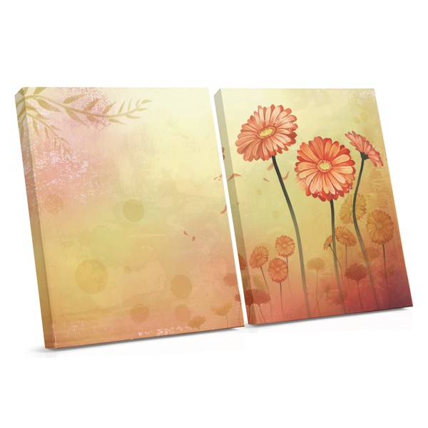 Viena Gerbera Zieda Skice Audekla Prints
