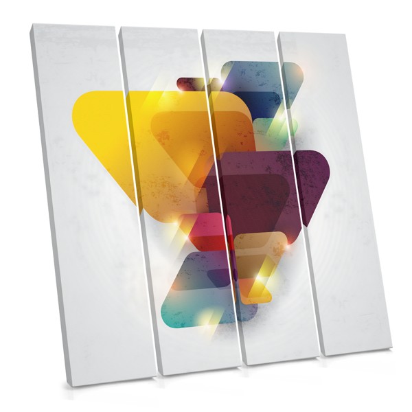 Kleurrijk Abstract Glans Canvas Print