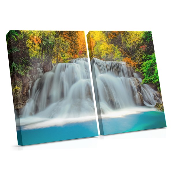 Water Symphony Canvas Print - Flowing Water Landscape