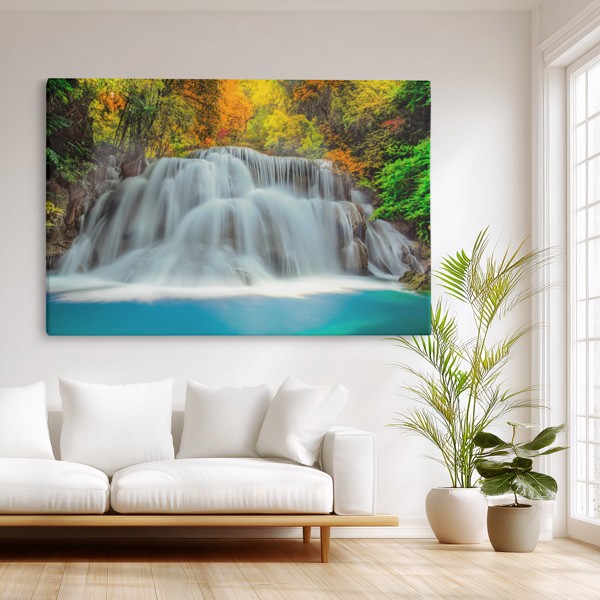 Water Symphony Canvas Print - Plūstošā ūdens ainava - uz sienas telpā