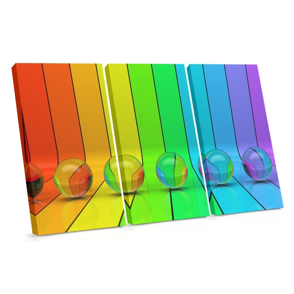 Colorful Abstract Reflection Canvas Print