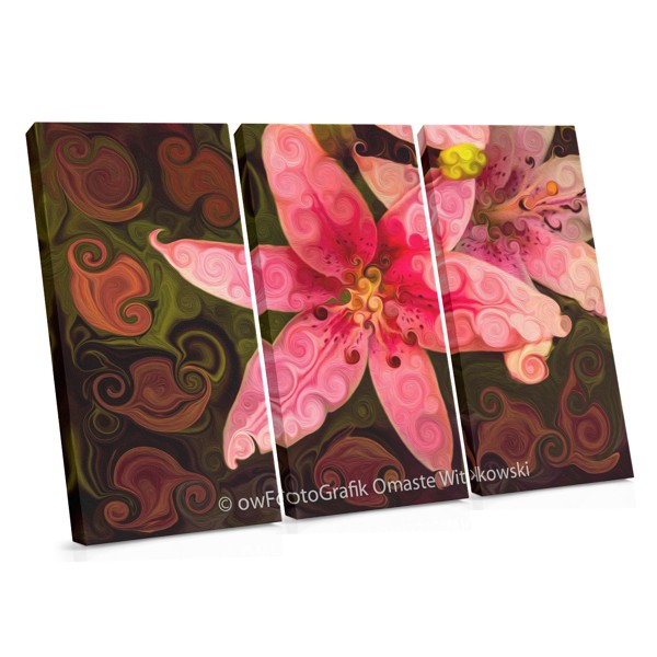 Nature Flowers Collage Canvas Print