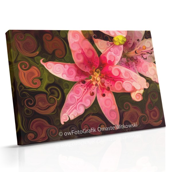 Tableau Toile Collage Floral Nature