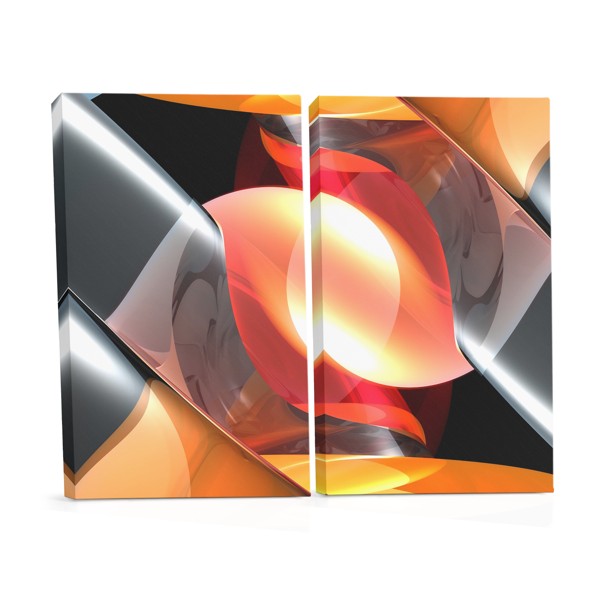 Flame Abstraction Canvas Print