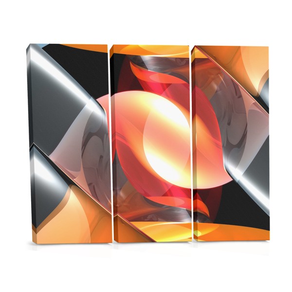 Flame Abstraction Canvas Print