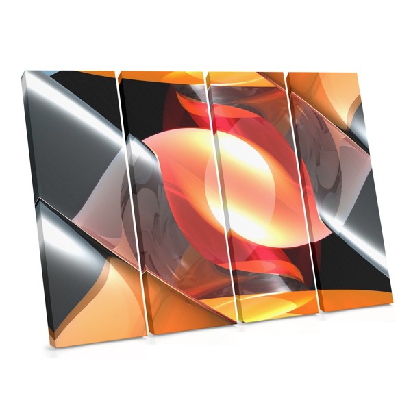 Flame Abstraction Canvas Print