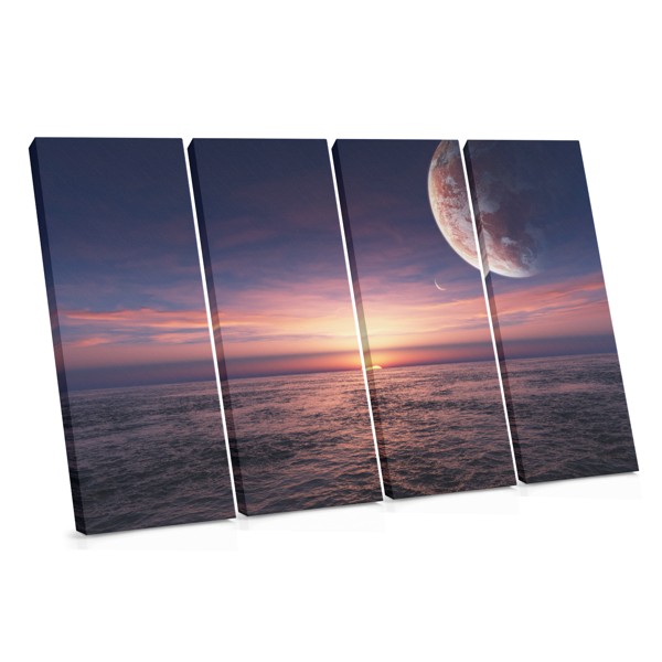 Layered Landscape Collage Canvas Print