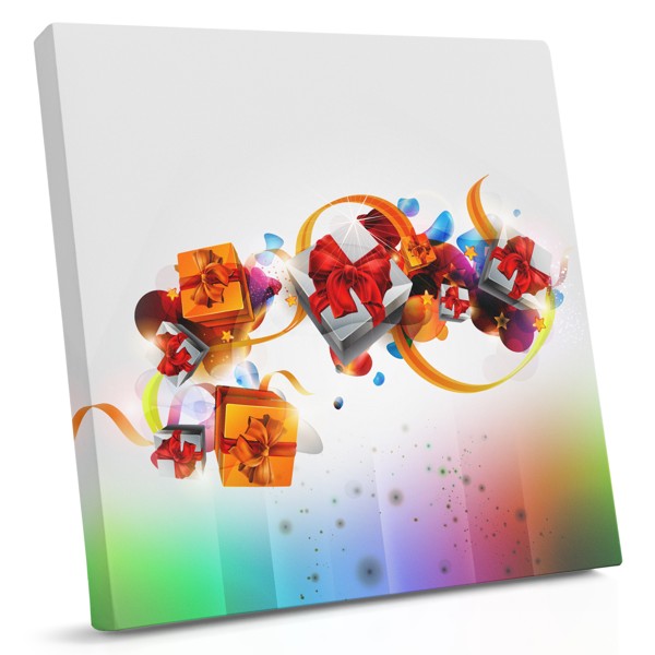 Kleurrijke Cadeaudozen Collage Canvas Print