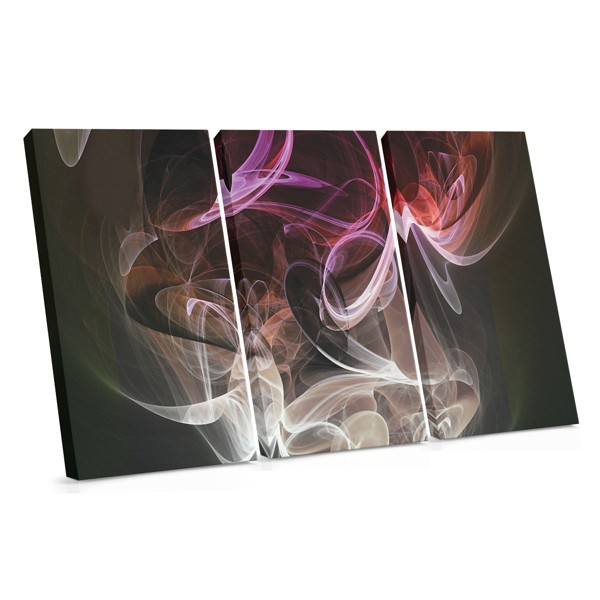 Colorful Smoke Abstraction Canvas Print