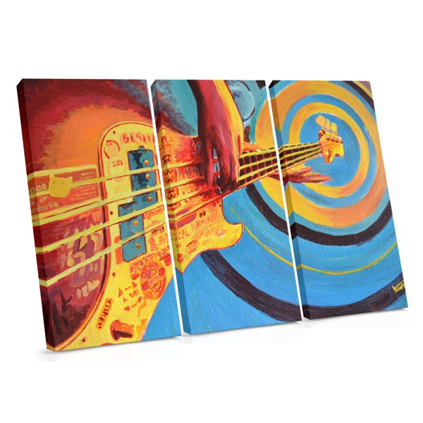 Rock'n'Roll Guitar Sketch Canvas Print