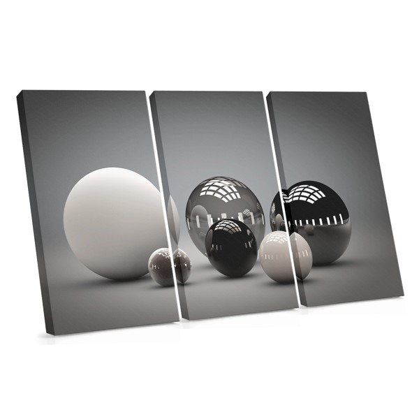 Abstract Sphere with Golden Glow Canvas Print
